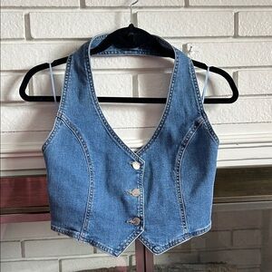 Denim Blue Women's Vest Top